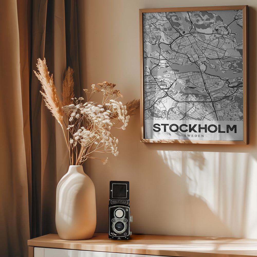 Stockholm White - Poster / Art Print - interiör