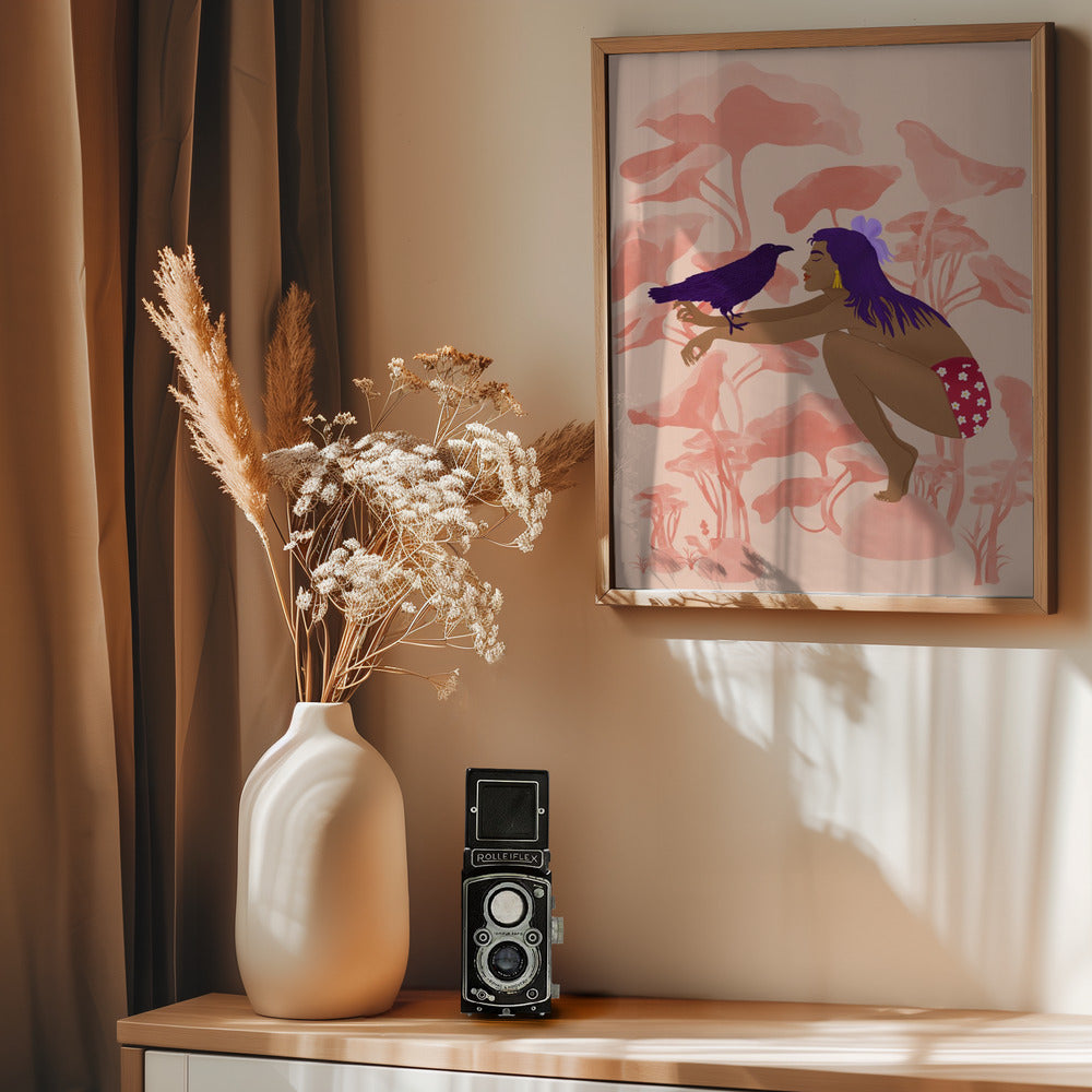 Raven - Poster / Art Print - interiör