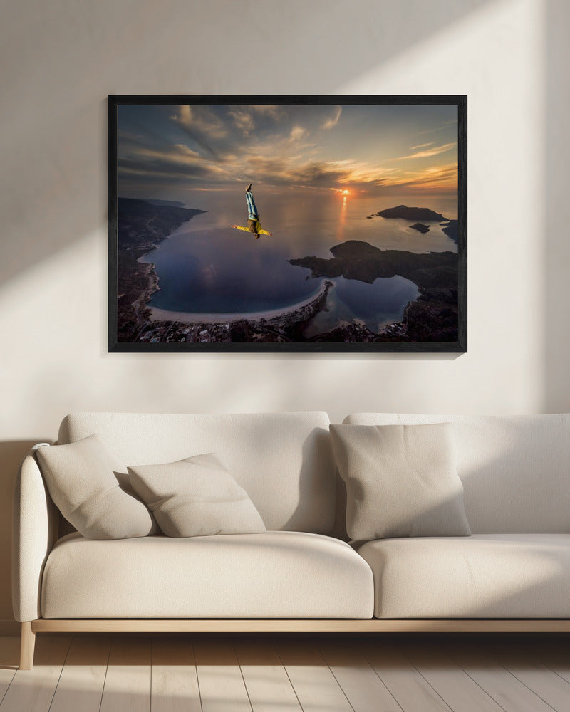 Freefalling with Guillaume Galvani - Poster / Art Print - interiör