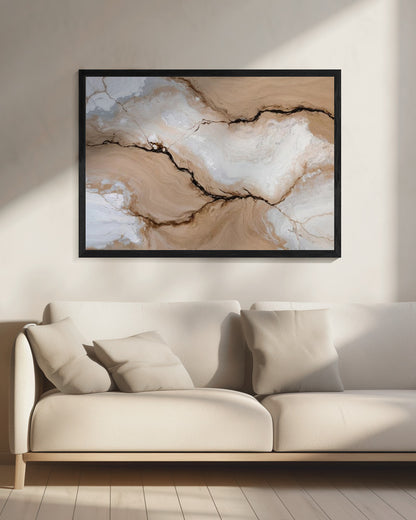 Striated Fractures - Poster / Art Print - interiör