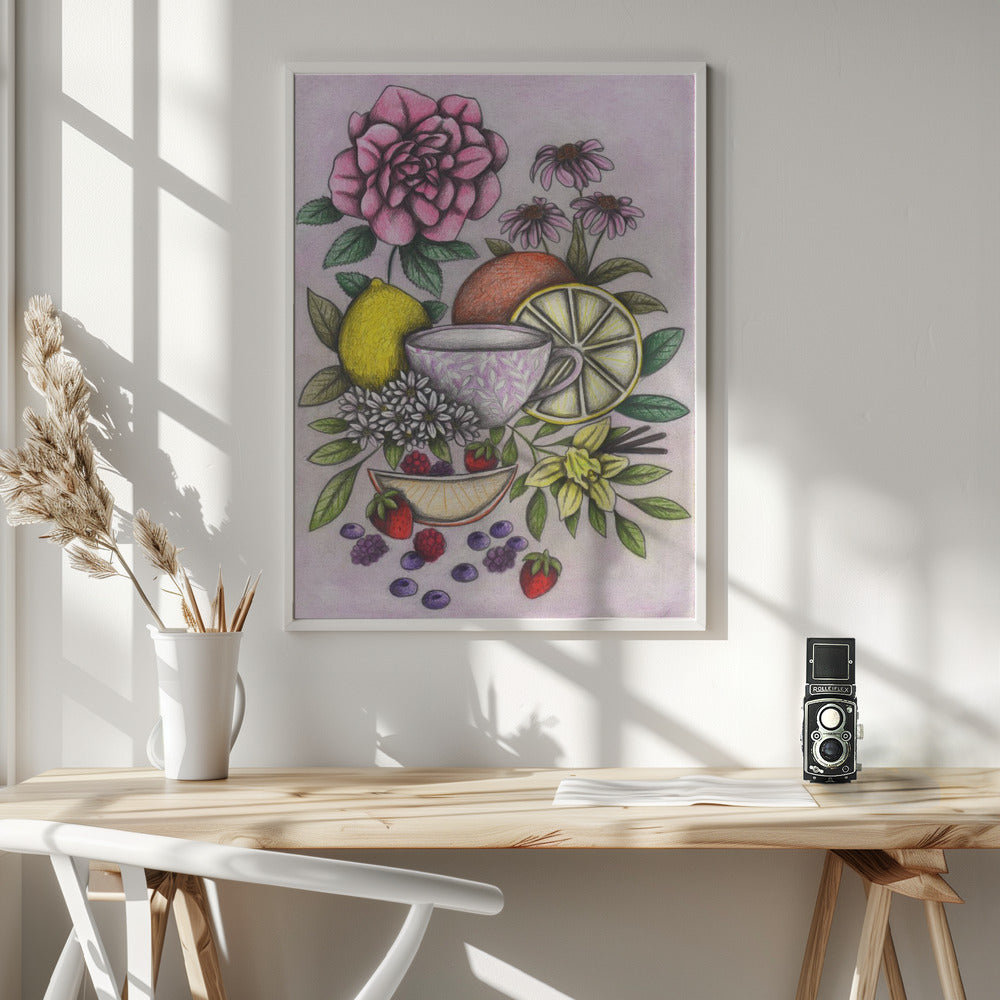 Rococo Tea - Poster / Art Print - interiör