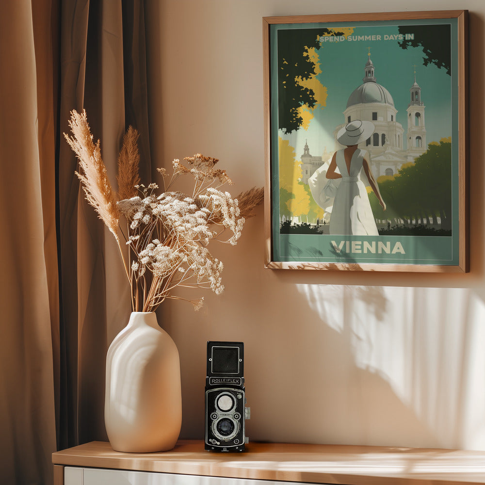 Vienna Summer Stroll - Poster / Art Print - interiör