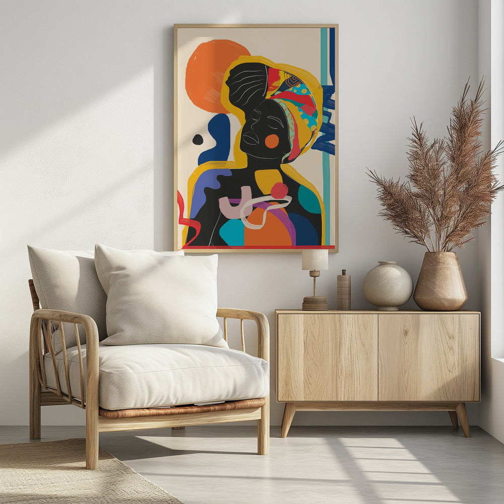 Modern Abstract Woman 3 - Poster / Art Print - interiör