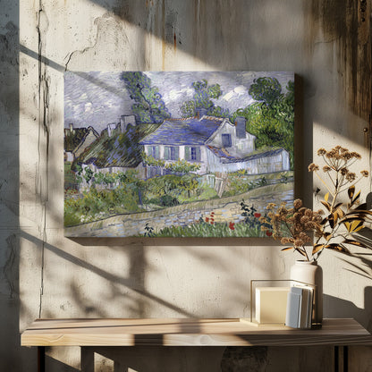 Vincent Van Gogh's Houses At Auvers (1890) Famous - Poster / Art Print - interiör