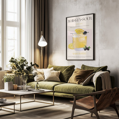 Whiskey sour print - Poster / Art Print - interiör