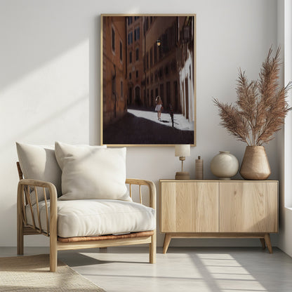 A girl in Rome - Poster / Art Print - interiör