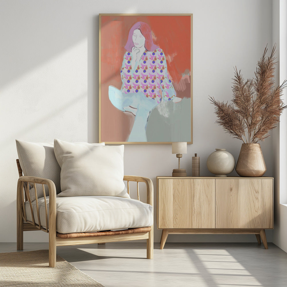 Pyjama Woman 2 - Poster / Art Print - interiör