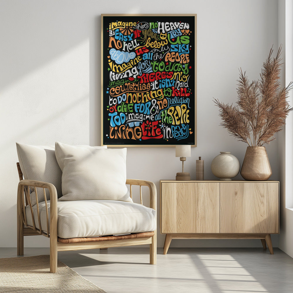 Imagine - Poster / Art Print - interiör