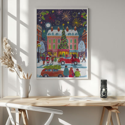 Christmas in the City - Poster / Art Print - interiör