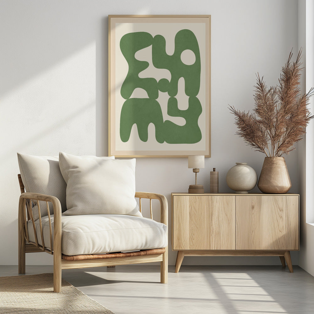Organic Harmony Forms - Poster / Art Print - interiör