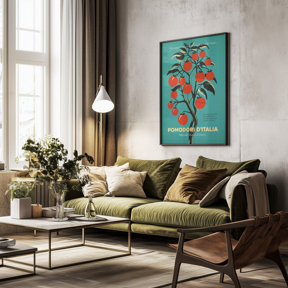 Vibrant Red Tomatoes - Poster / Art Print - interiör