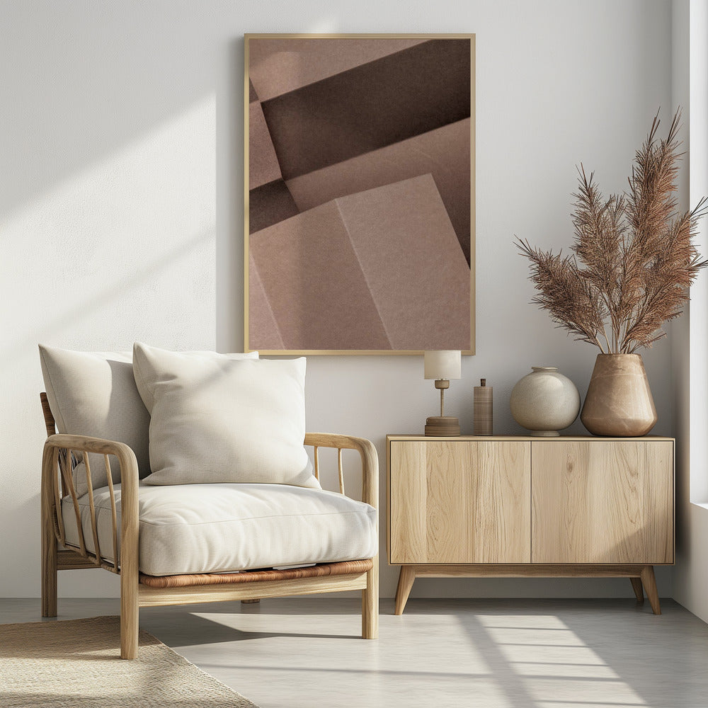 Papers and Shadows 4 - Poster / Art Print - interiör