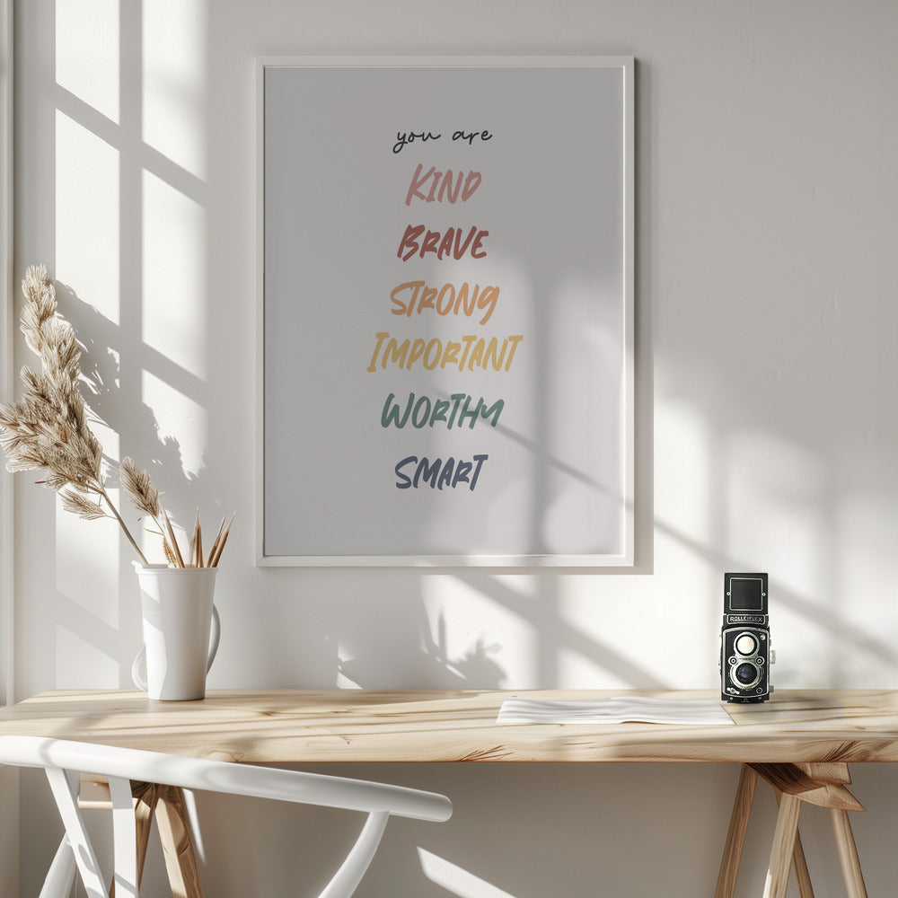 Affirmation - Poster / Art Print - interiör