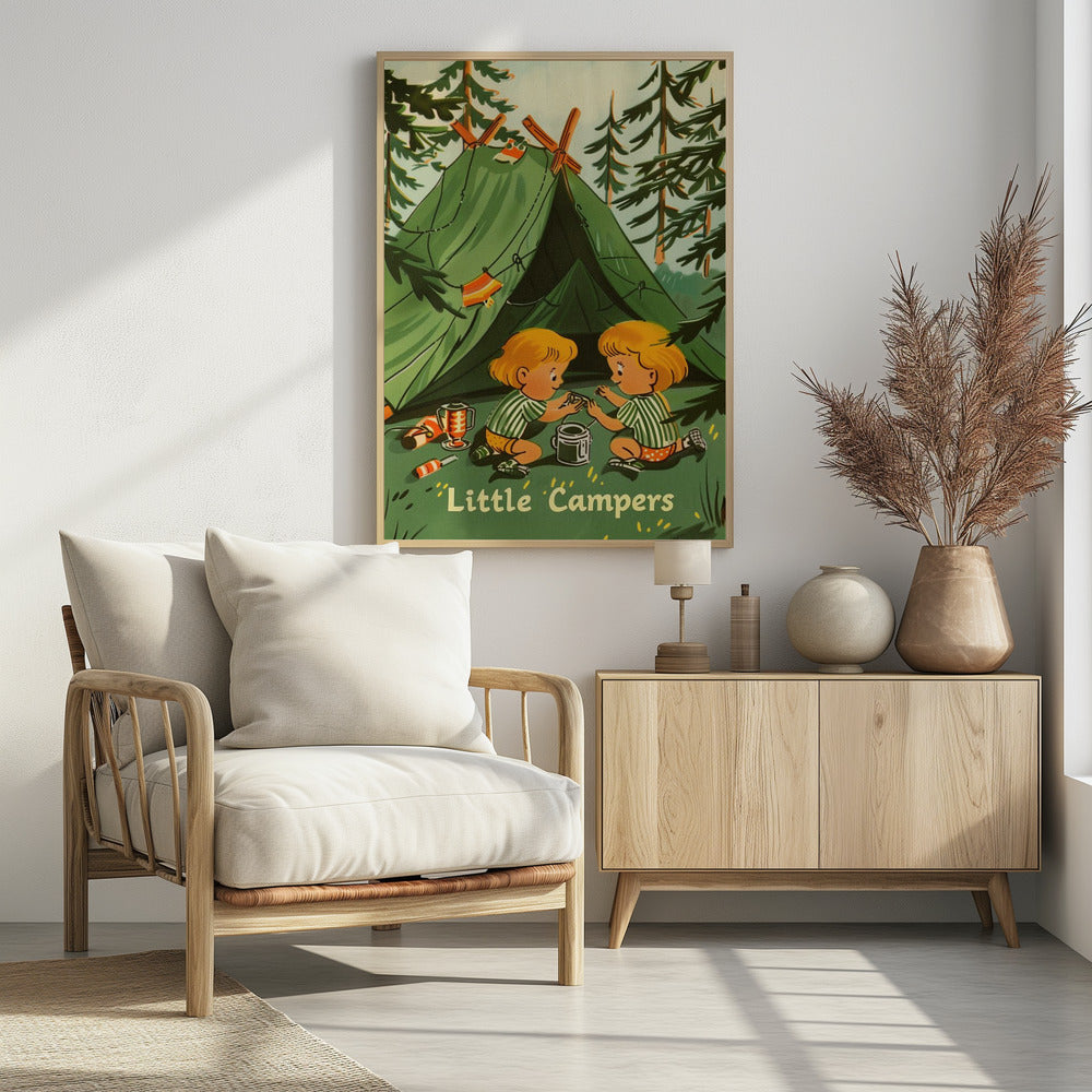 Little Campers Vintage Magazine - Poster / Art Print - interiör