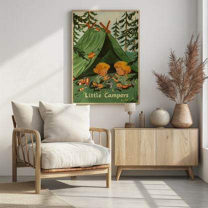 Little Campers Vintage Magazine - Poster / Art Print - interiör