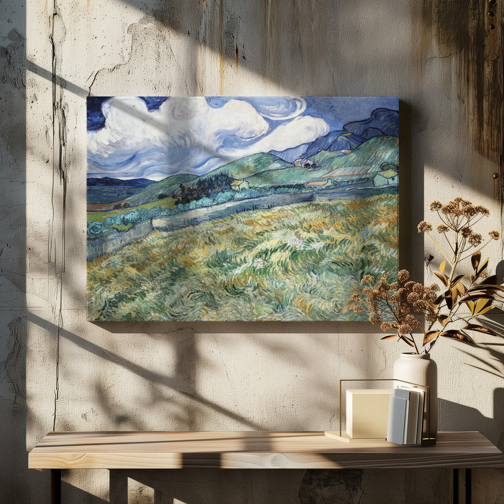 Landscape From Saint Rémy (1889) - Poster / Art Print - interiör