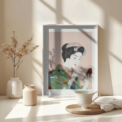 Woman Applying Rouge (1920) - Poster / Art Print - interiör