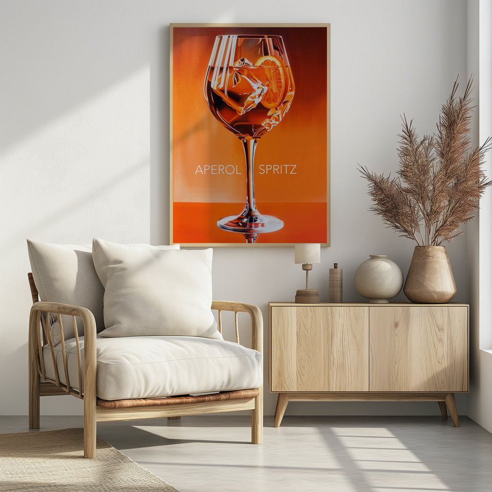 Aperol Spritz Orange - Poster / Art Print - interiör