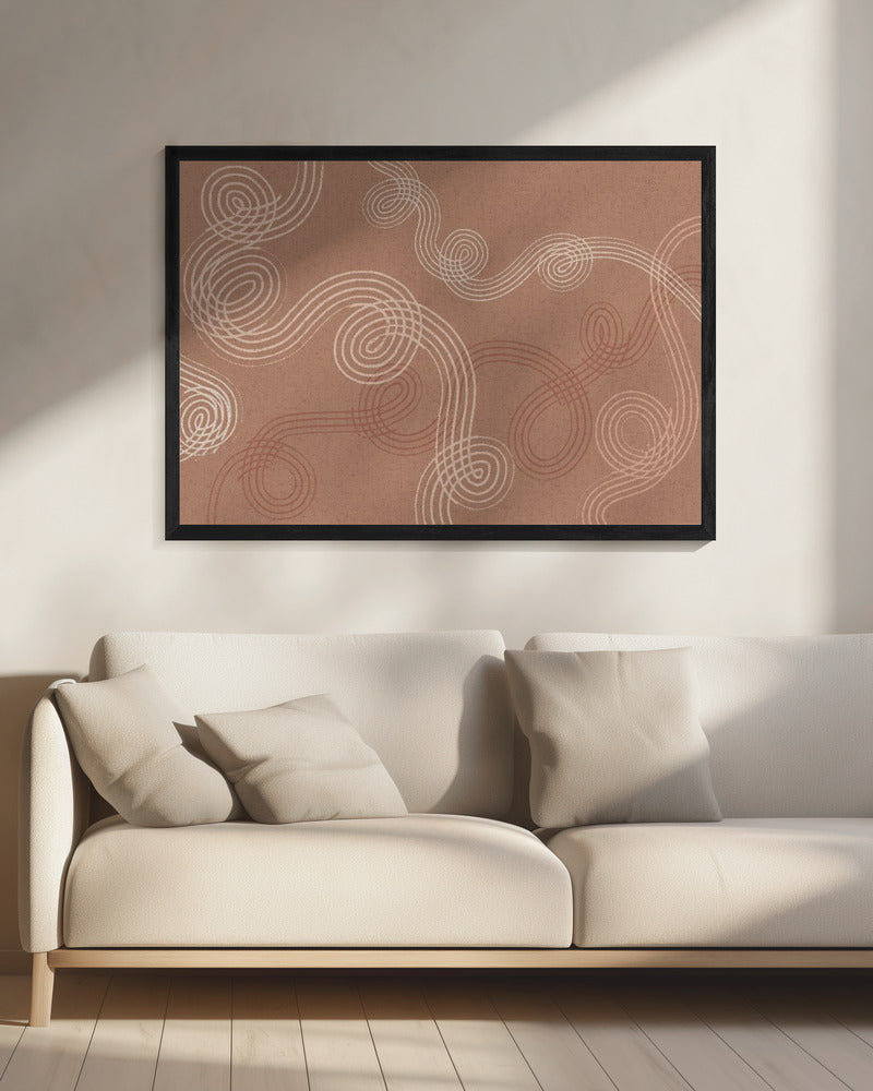 calming essentials loops Mocha Mousse - Poster / Art Print - interiör