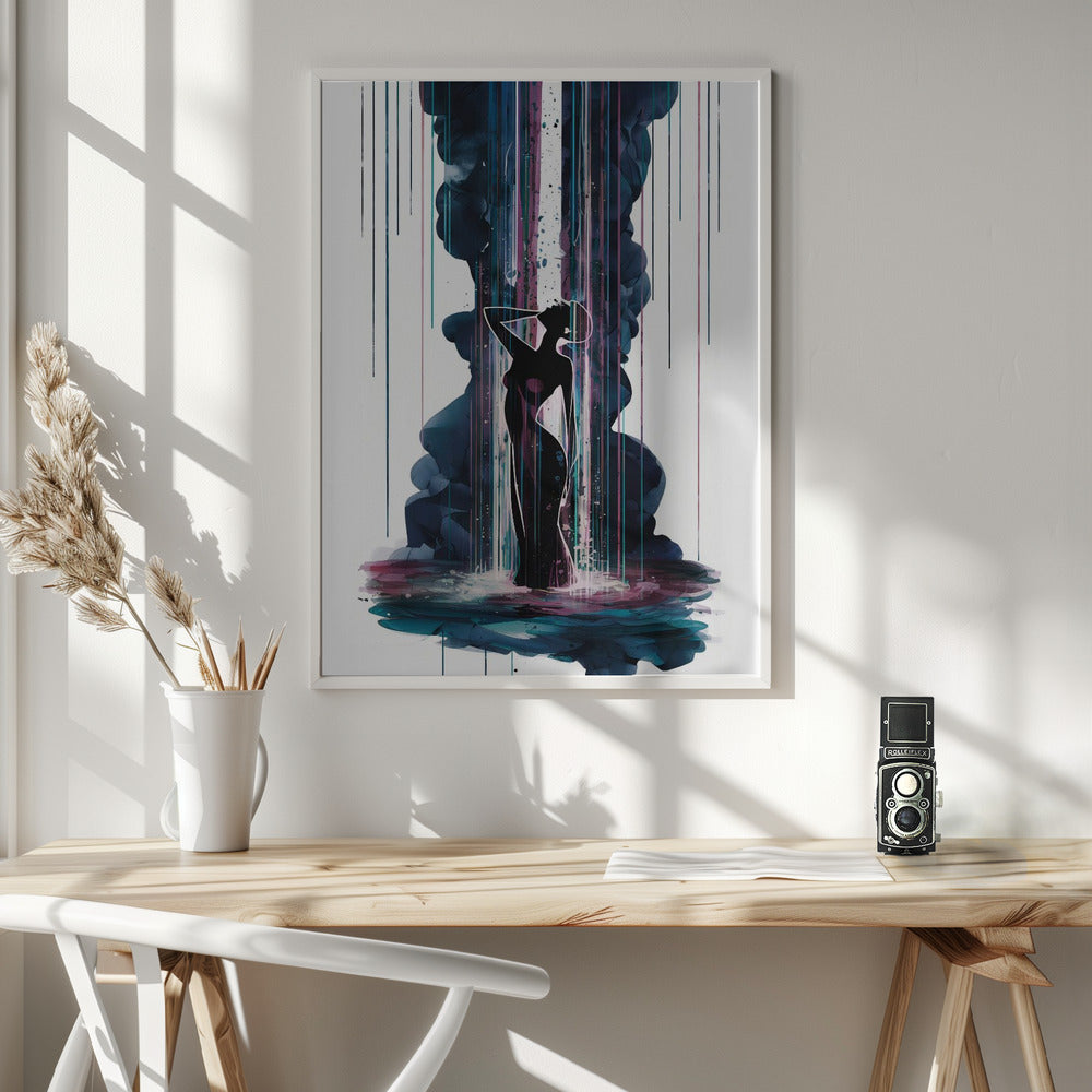 Waterfall - Poster / Art Print - interiör