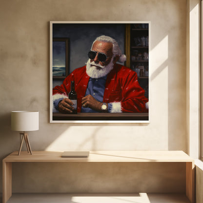 Sun Tan Claus - Poster / Art Print - interiör