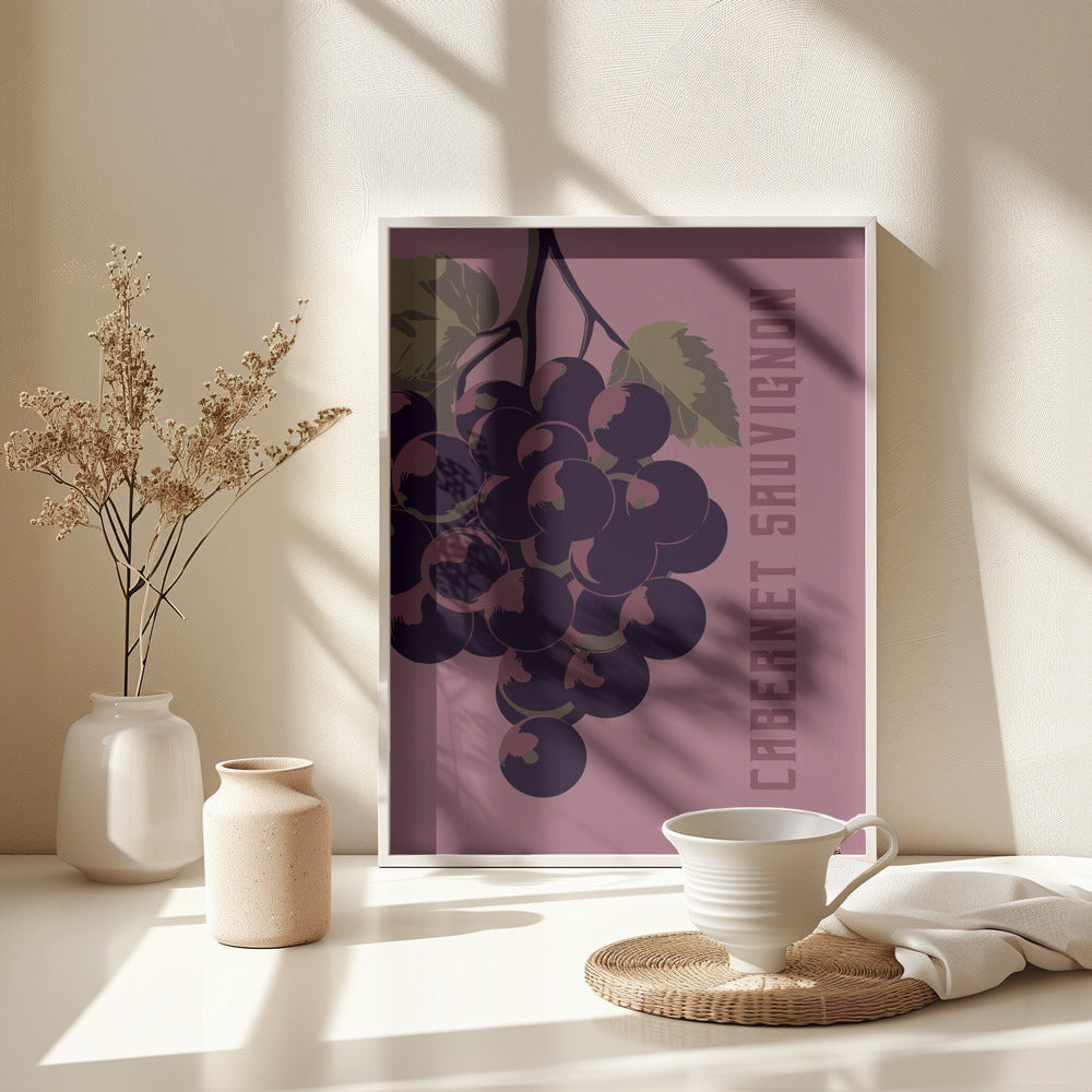 Cabernet Sauvignon - Poster / Art Print - interiör