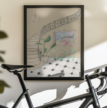 Museum Day In Paris - Poster / Art Print - interiör