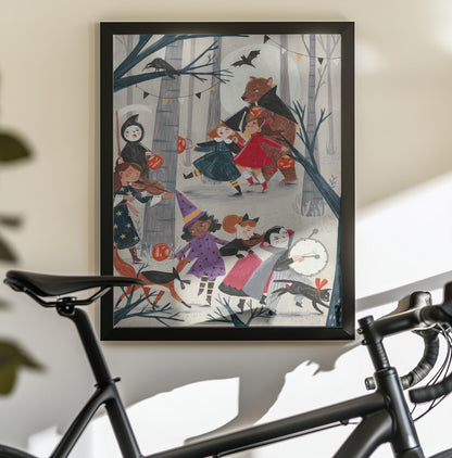 Halloween parade - Poster / Art Print - interiör