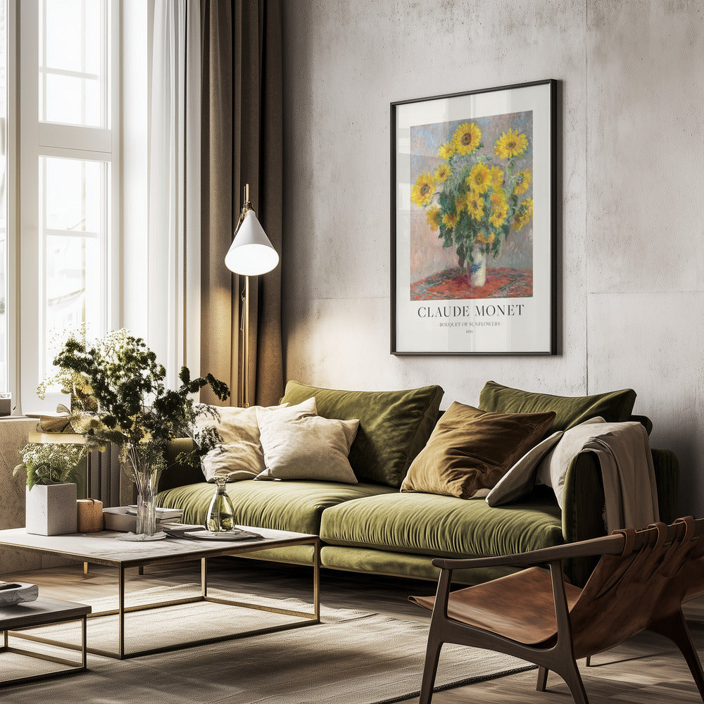 Bouquet Of Sunflowers - Poster / Art Print - interiör