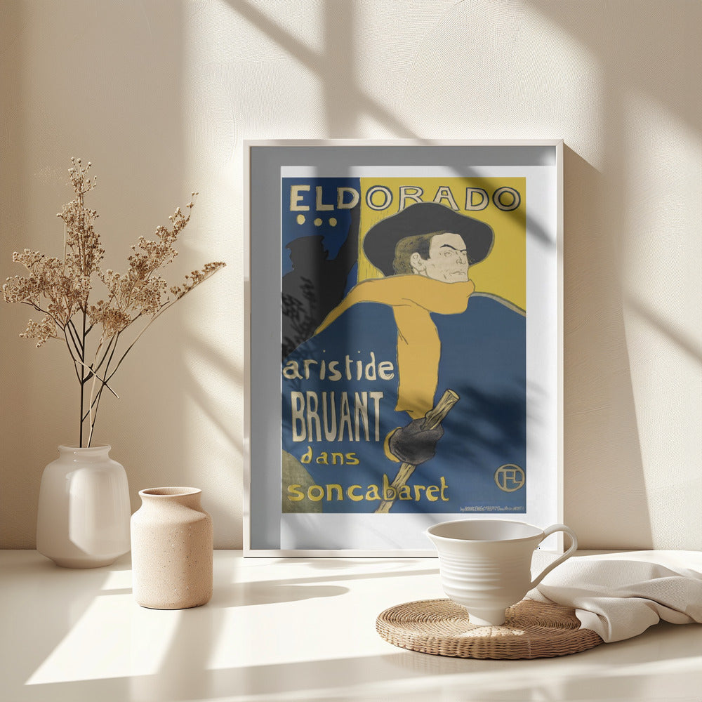 Les Ambassadeurs Aristide Bruant (1892) - Poster / Art Print - interiör