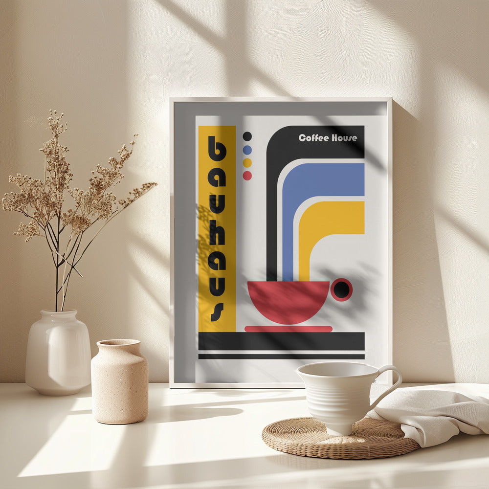 Bauhaus Coffee House - Poster / Art Print - interiör