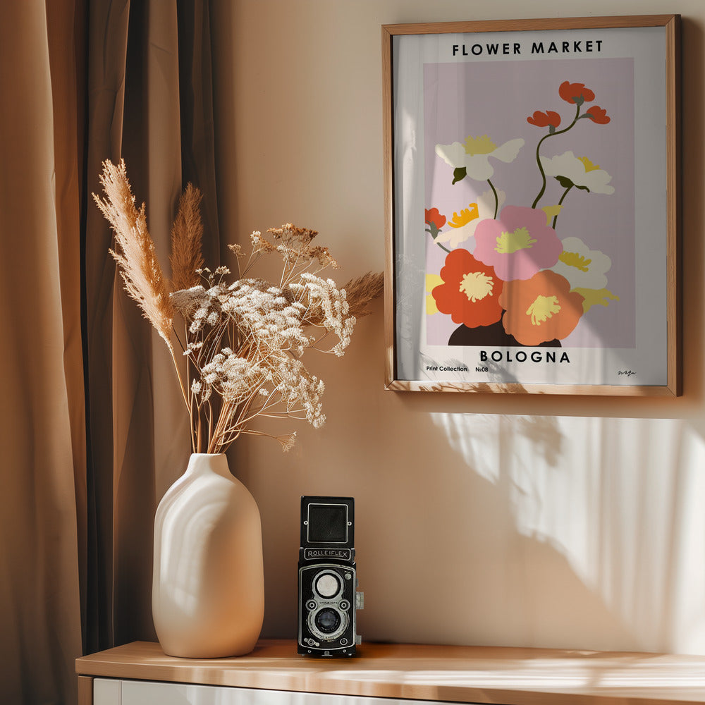 Flower Market. Bologna - Poster / Art Print - interiör