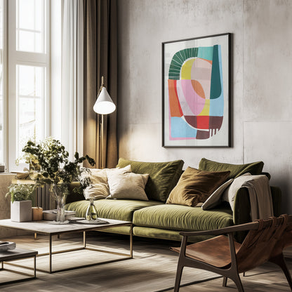 Happiness 01 - Poster / Art Print - interiör
