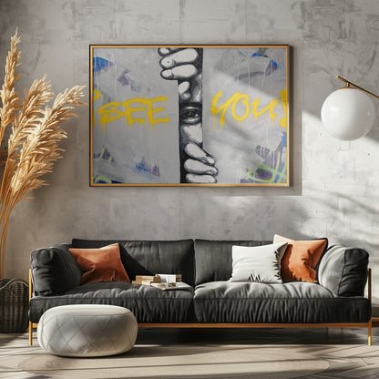 I see you - Hidden Gaze - Poster / Art Print - interiör