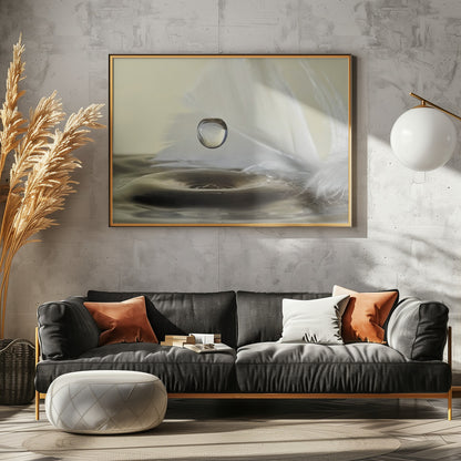 Feathers drop - Poster / Art Print - interiör