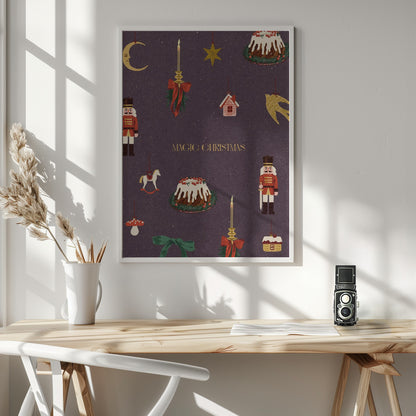 Cozy Christmas Things - Poster / Art Print - interiör