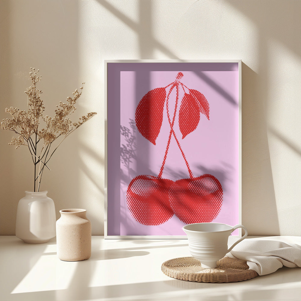 CHERRIES - Poster / Art Print - interiör