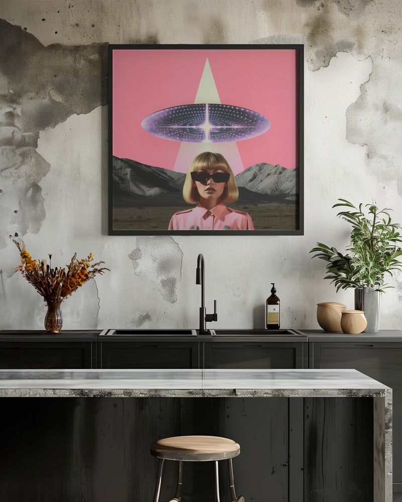 2Cool2bAbducted Collage Art - Poster / Art Print - interiör