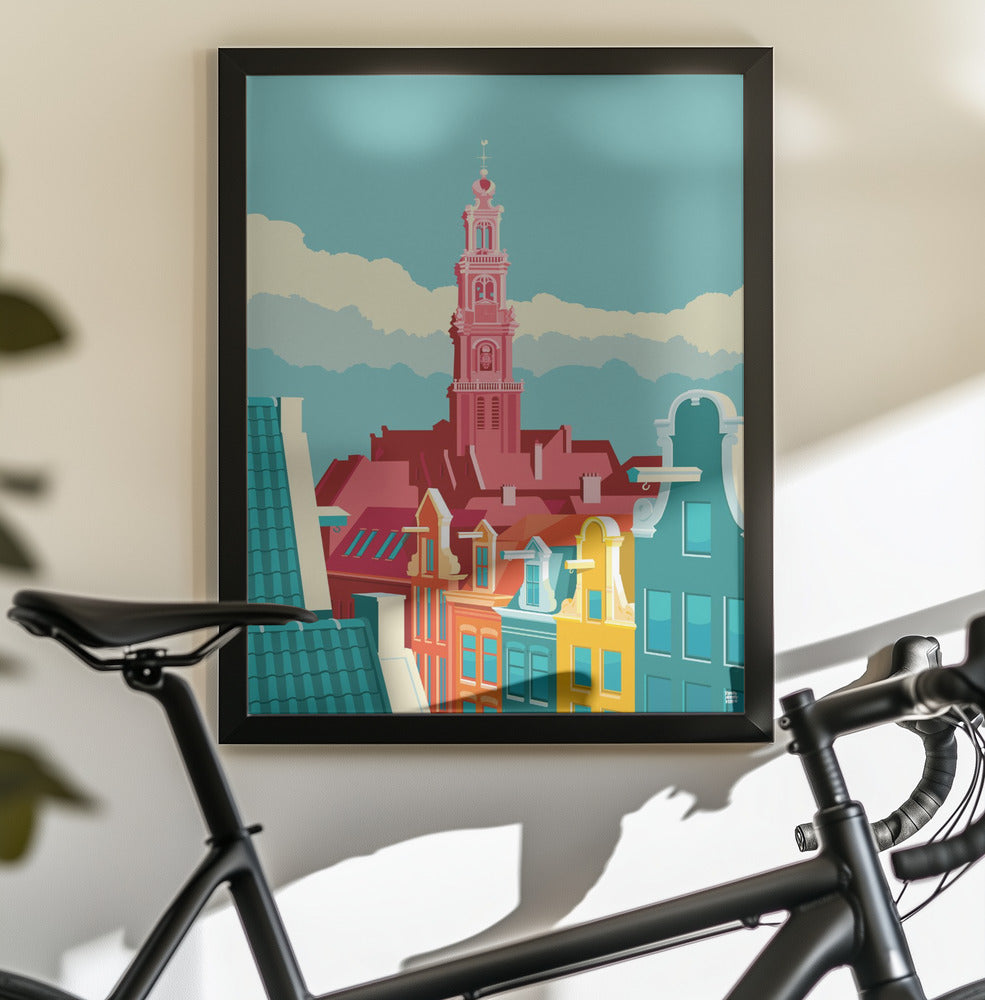 Amsterdam Westerkerk Jordaan - Poster / Art Print - interiör