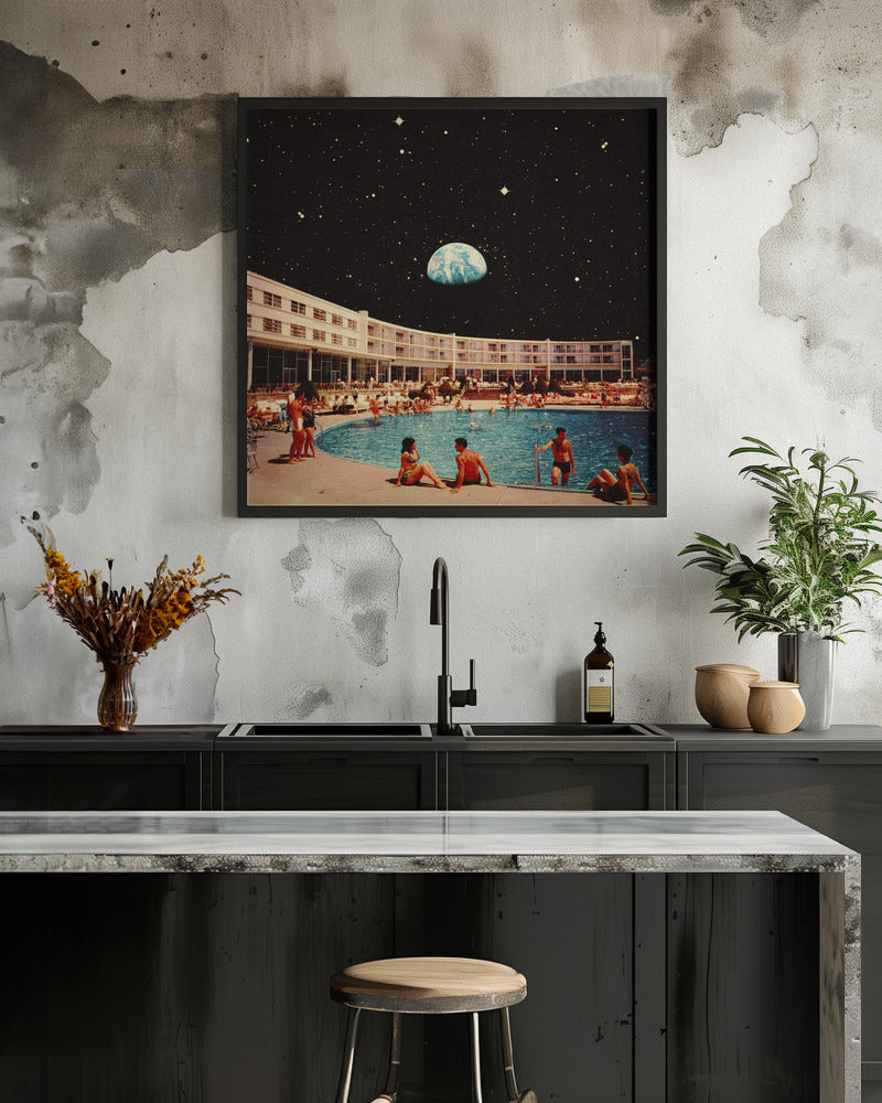 Lunar Pool - Poster / Art Print - interiör