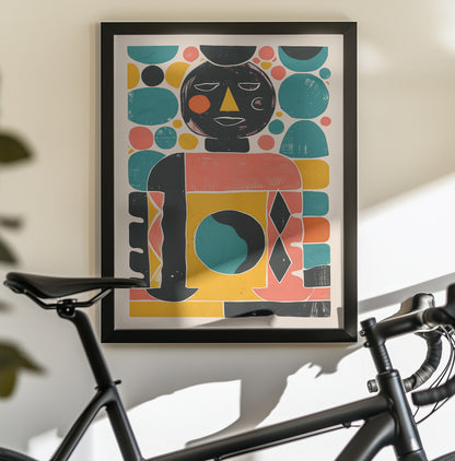 Geometric Harmony - Poster / Art Print - interiör