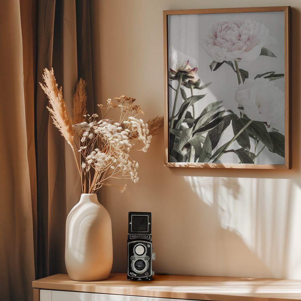 Peony 04 - Poster / Art Print - interiör