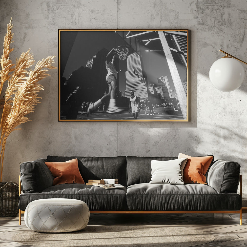 Dunking - Poster / Art Print - interiör