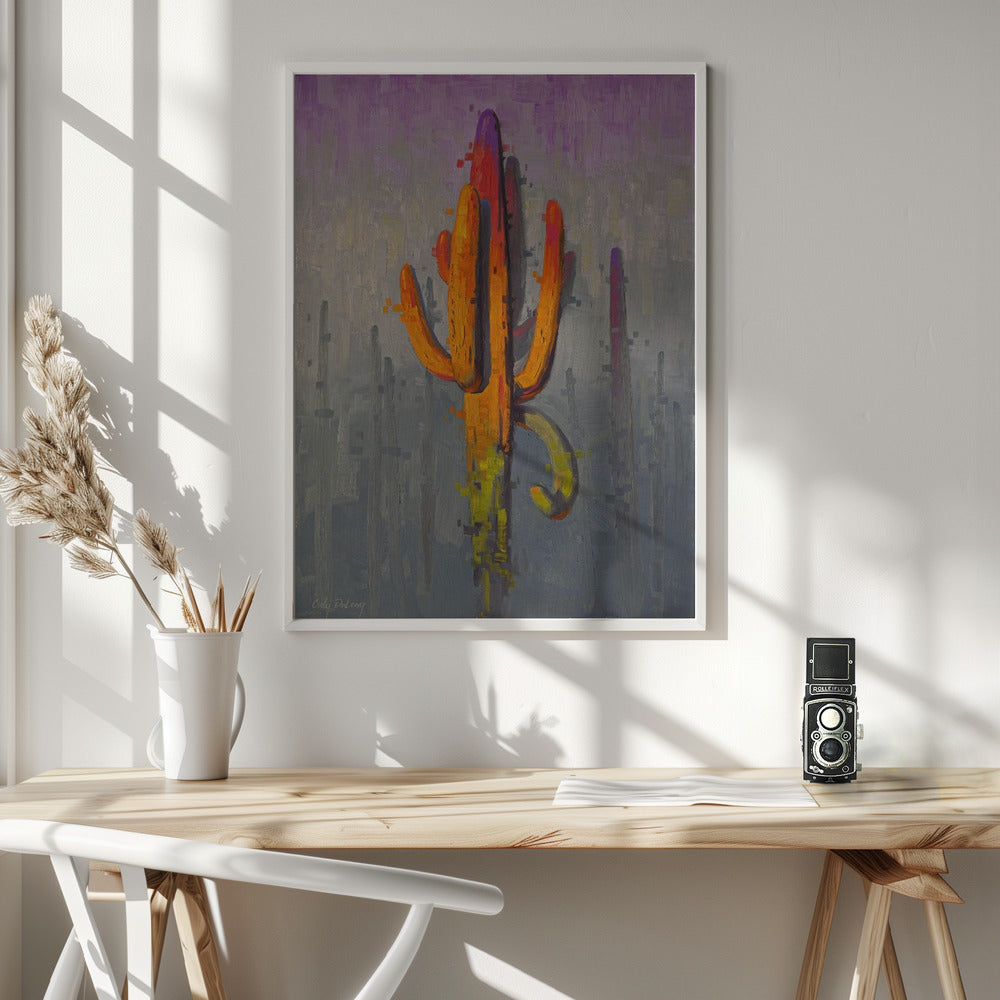Colorful Cactus Painting - Poster / Art Print - interiör