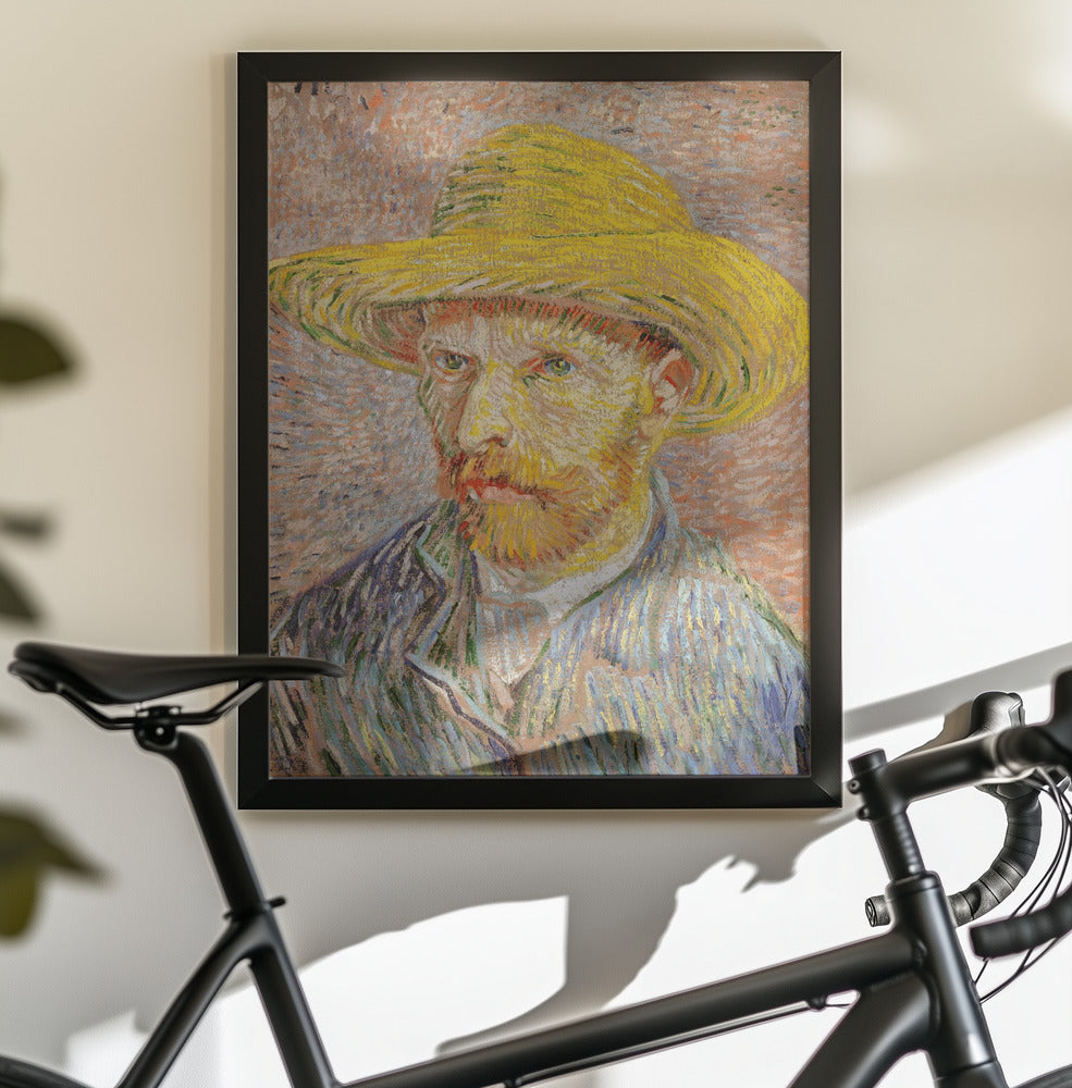 Self Portrait With Straw Hat - Poster / Art Print - interiör