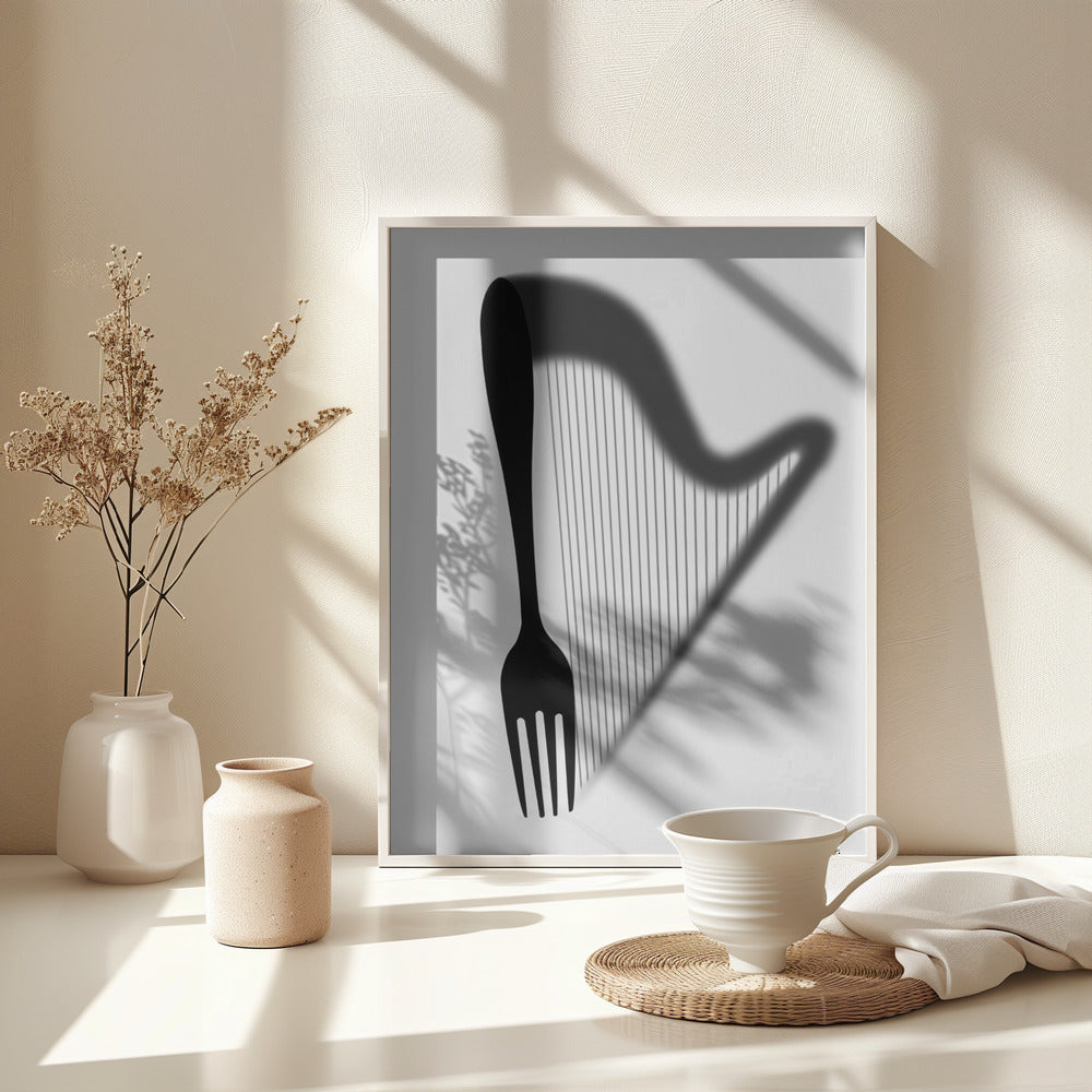 Harp - Poster / Art Print - interiör