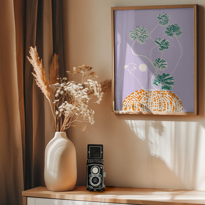 Plant based happyness Ajuga still life - Poster / Art Print - interiör