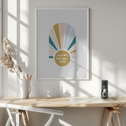 Chase the Sun Hun - Poster / Art Print - interiör