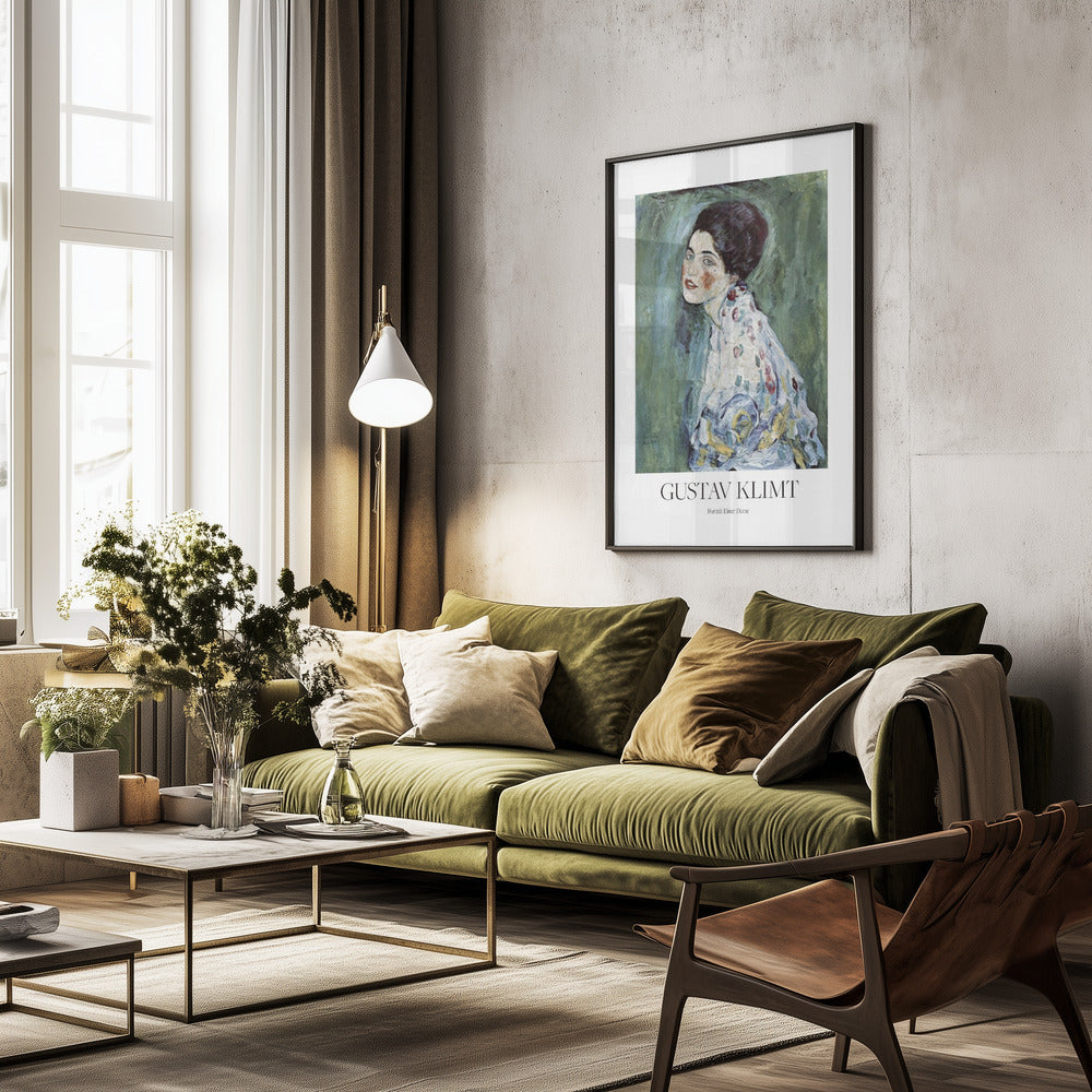 Porträt Einer Dame (1916–1917) Poster - Poster / Art Print - interiör
