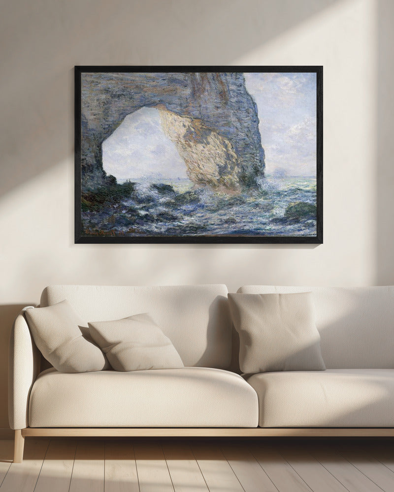 The Manneporte (Étretat) (1883) - Poster / Art Print - interiör
